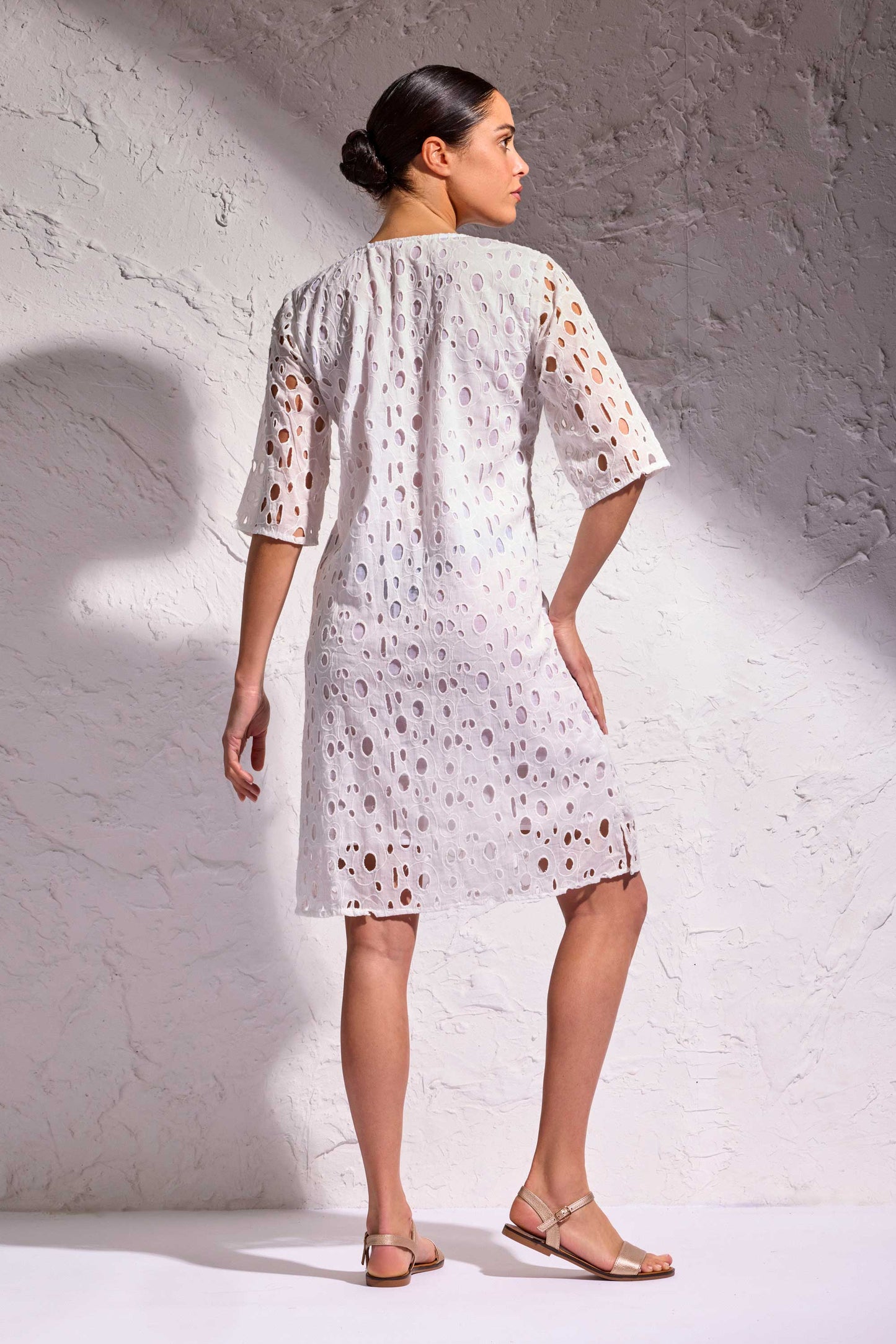 VESTITO ELBA PIZZO SANGALLO MANICA A 3/4 - DAVID -