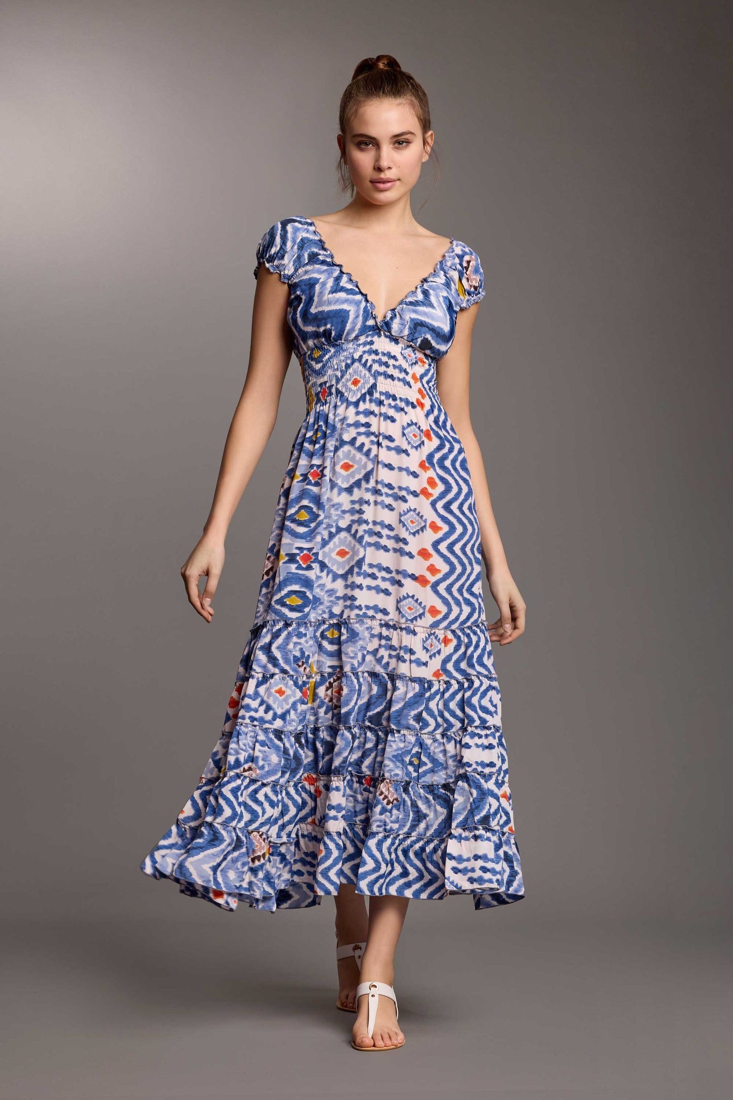 SHIRLEY MAXI ABITO MULTICOLOR - ICONIQUE