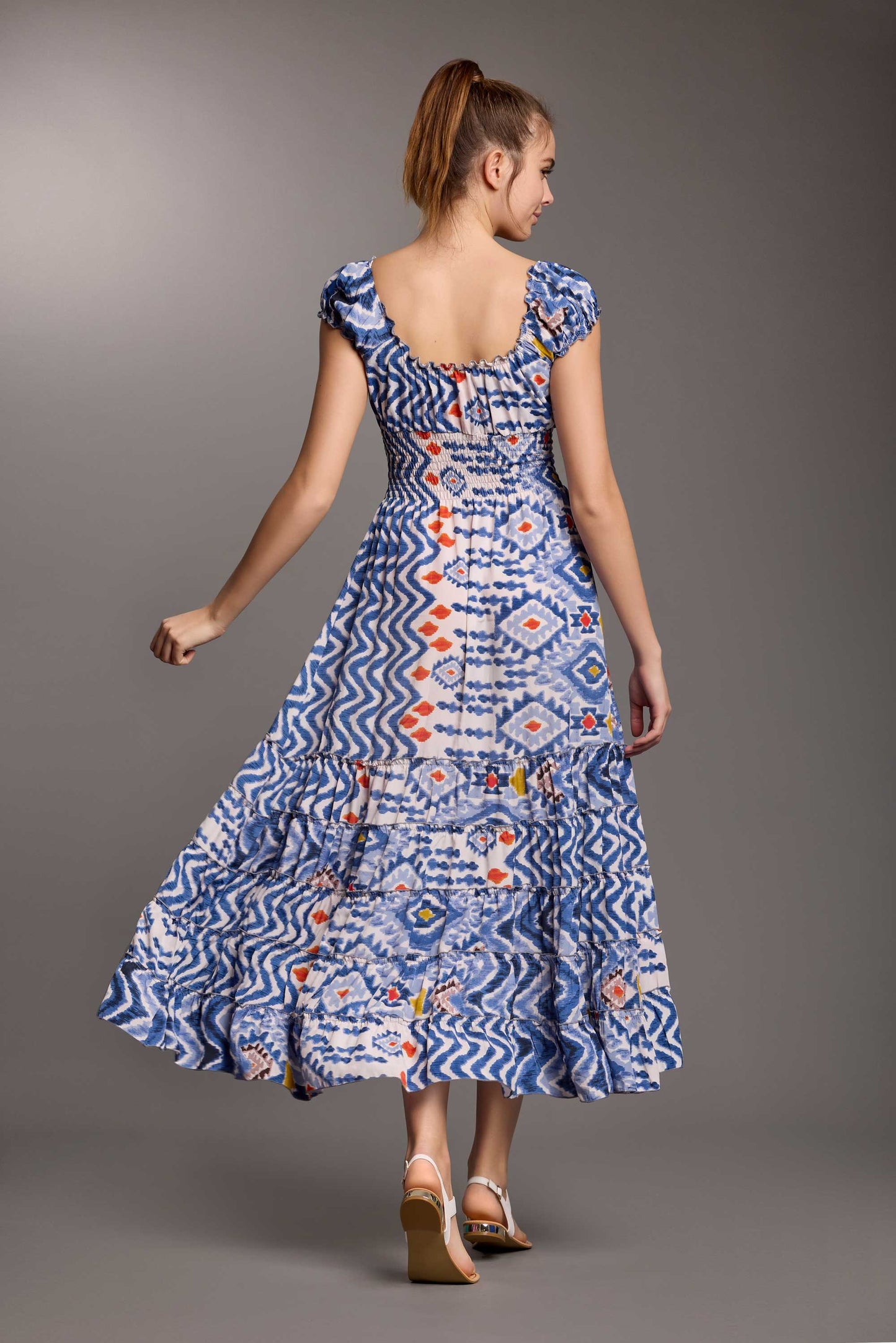 SHIRLEY MAXI ABITO MULTICOLOR - ICONIQUE