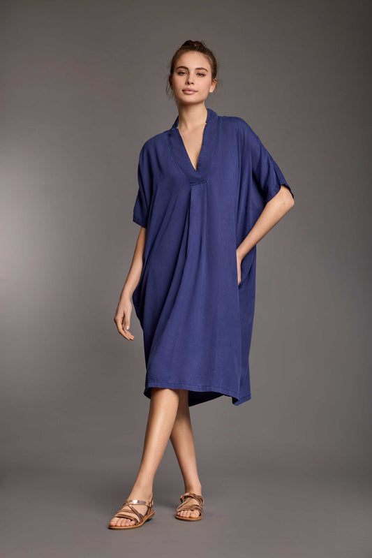 MAXI ABITO CAFTANO  DAYANA IN TESSUTO TENCEL - ICONIQUE